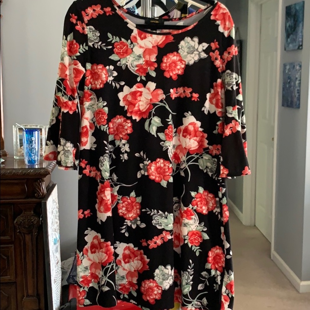 Espresso Large floral dress. EUC